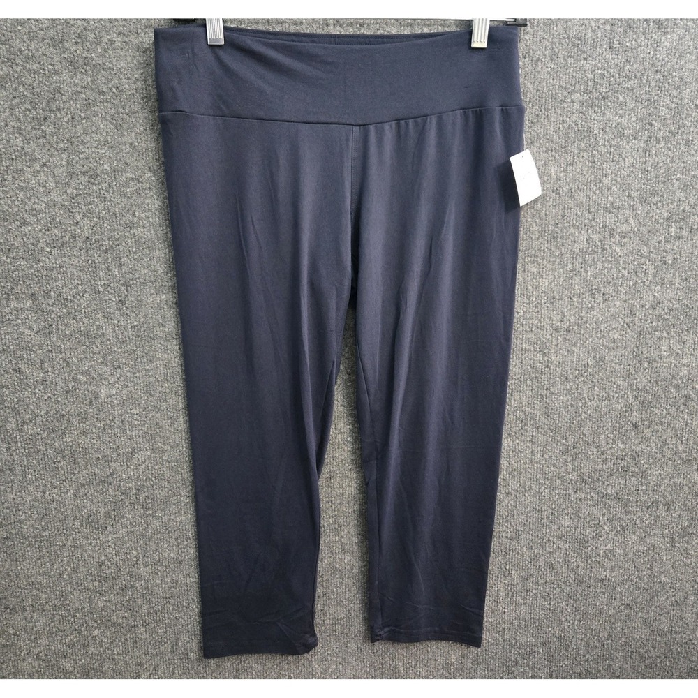 Sexy Basics Blue Yoga Exercise 3/4 Pants Size XL NWT